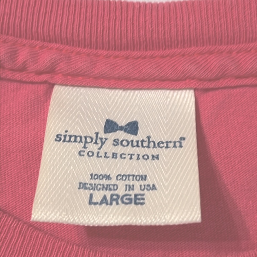 Simply Southern Pink Graphic T-Shirt size L - Picture 2 of 4
